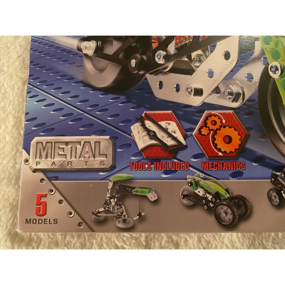 Erector Set Multi-Model Construction Set 3550 110+ Parts 5 Models with Tools New - Picture 4 of 5